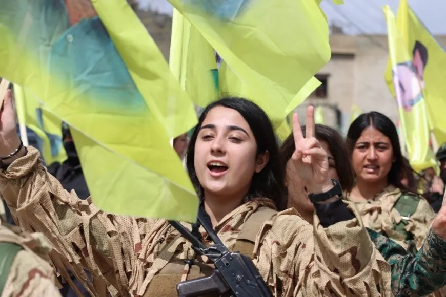 YPJ salutes leader's birthday, its founding anniversary with military parade