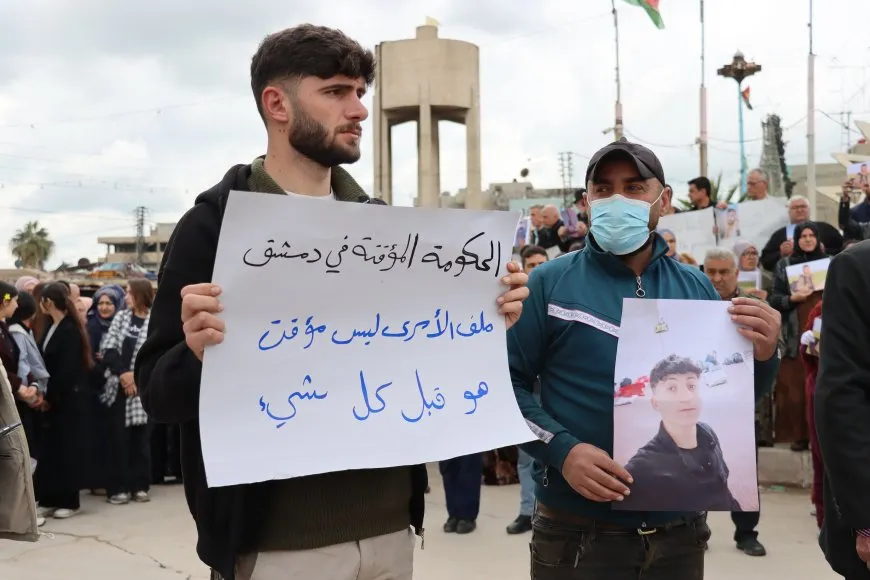 Protest in Amuda, statement in Girkê Legê call for release of detainees