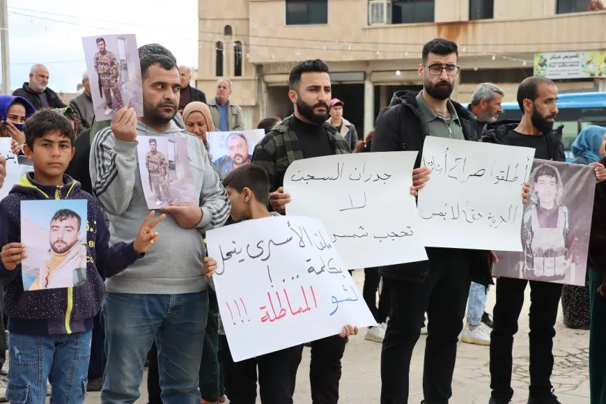 Protest in Amuda, statement in Girkê Legê call for release of detainees
