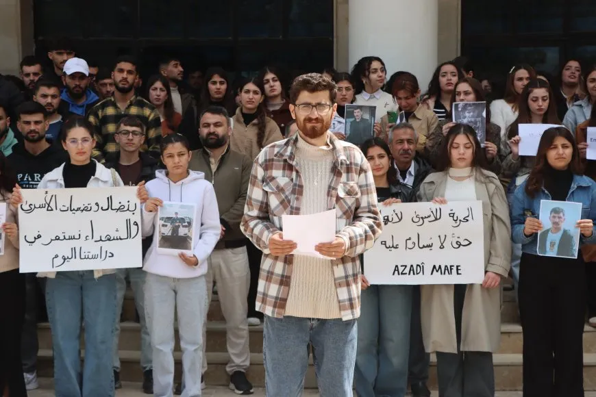 Protest in Amuda, statement in Girkê Legê call for release of detainees