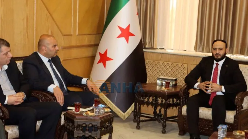 Kobani administration's delegation meets Aleppo governor to discuss promoting stability, integrating institutions