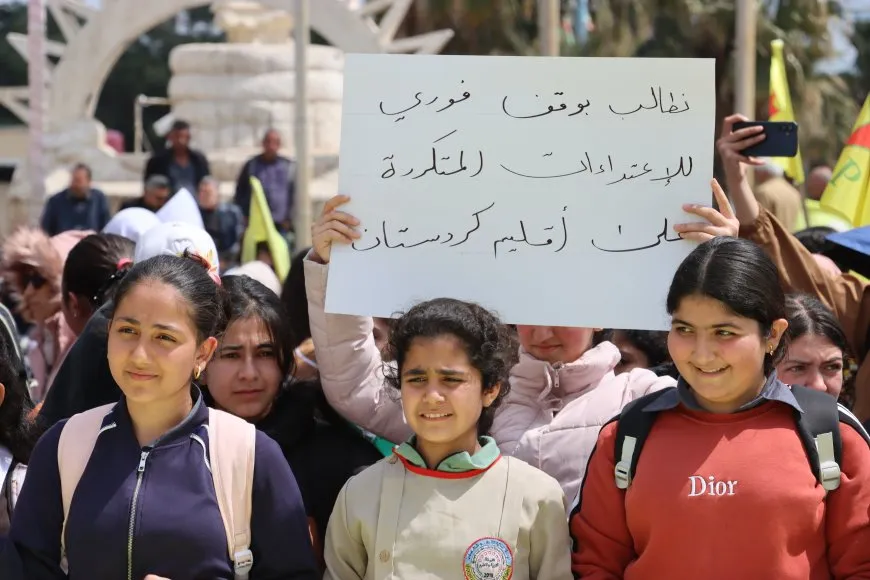 Amuda demonstration in support of South, East Kurdistan affirms Kurdish unity