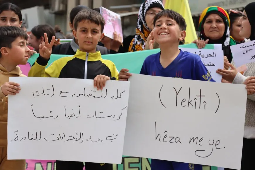 Amuda demonstration in support of South, East Kurdistan affirms Kurdish unity