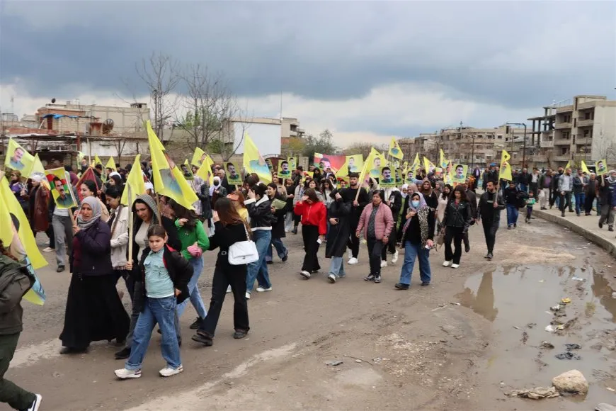 Derik residents demand leader Ocalan's physical freedom 