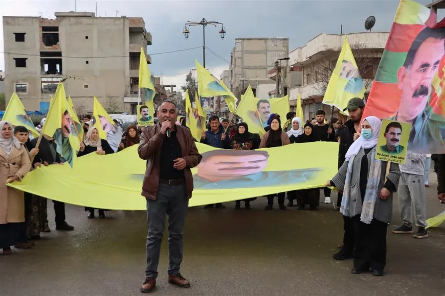 Derik residents demand leader Ocalan's physical freedom 