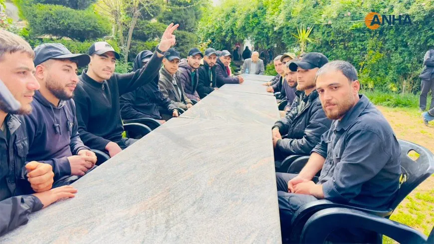 Kobani Administration meets with released prisoners