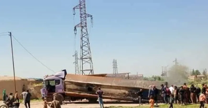 Worker injured in oil tanker explosion in Qamishlo countryside