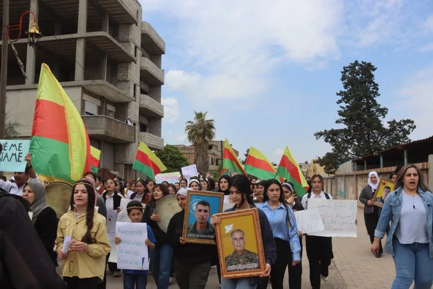 Demonstration in Derik condemns school name changes