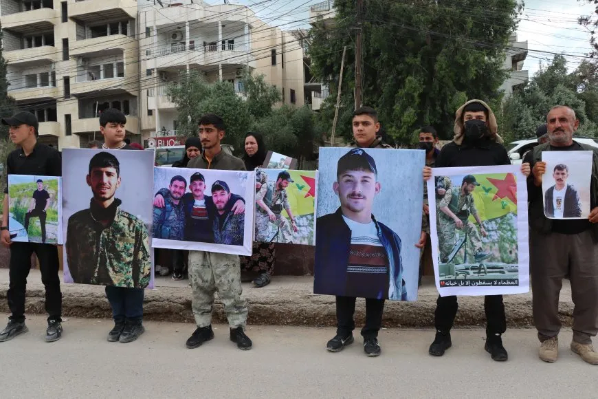 Protest held in Qamishlo demanding release of prisoners
