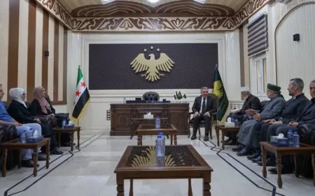 Hasaka Governor discusses with Democratic Islam's delegation dialogue promotion, civil peace