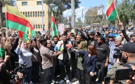 Hasakah residents reject removal of Kurdish language from Justice Palace sign