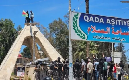 Protests renewed in Hasaka against removal of Kurdish language from courthouse sign