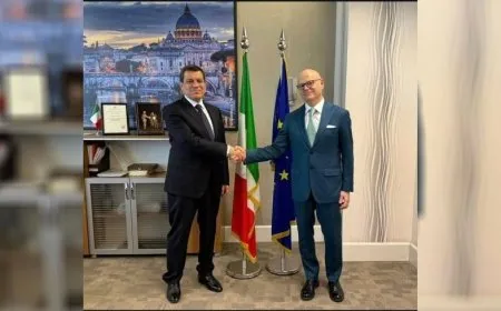 Italian Consulate in Hawler hosts SDF Commander-in-Chief Mazloum Abdi