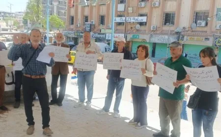 Protest in Sweida demands self-determination, return of displaced residents