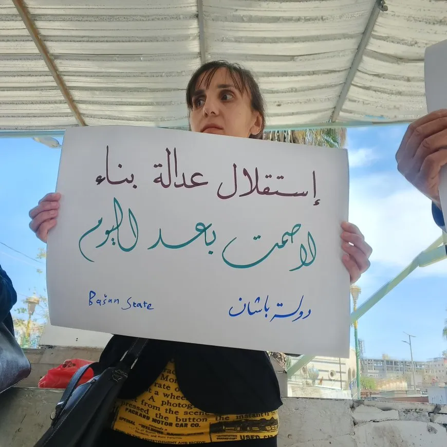 Protesters in Sweida demand accountability, better humanitarian conditions