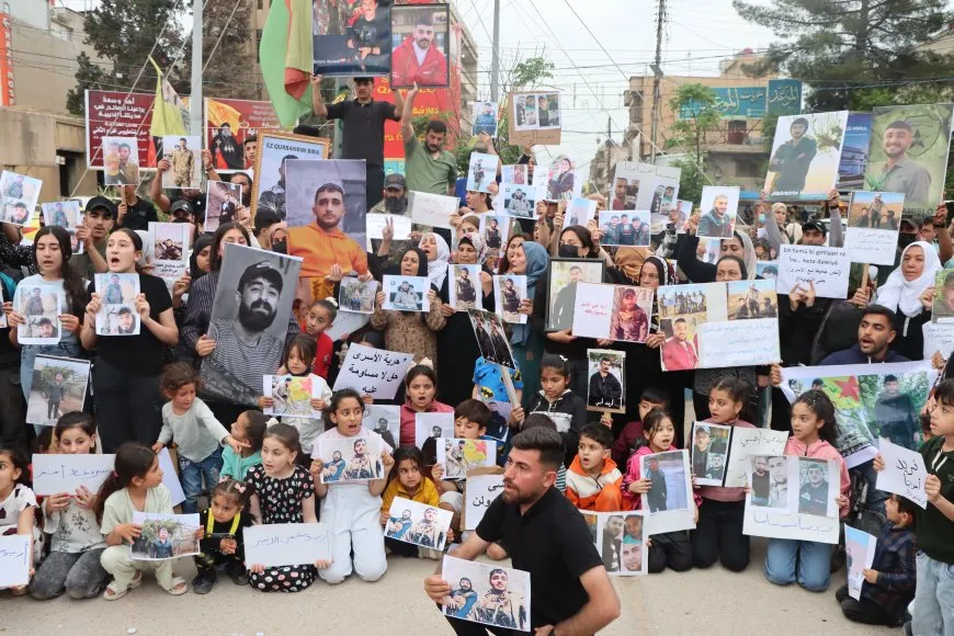 Protests in Rojava cities demanding immediate release of prisoners