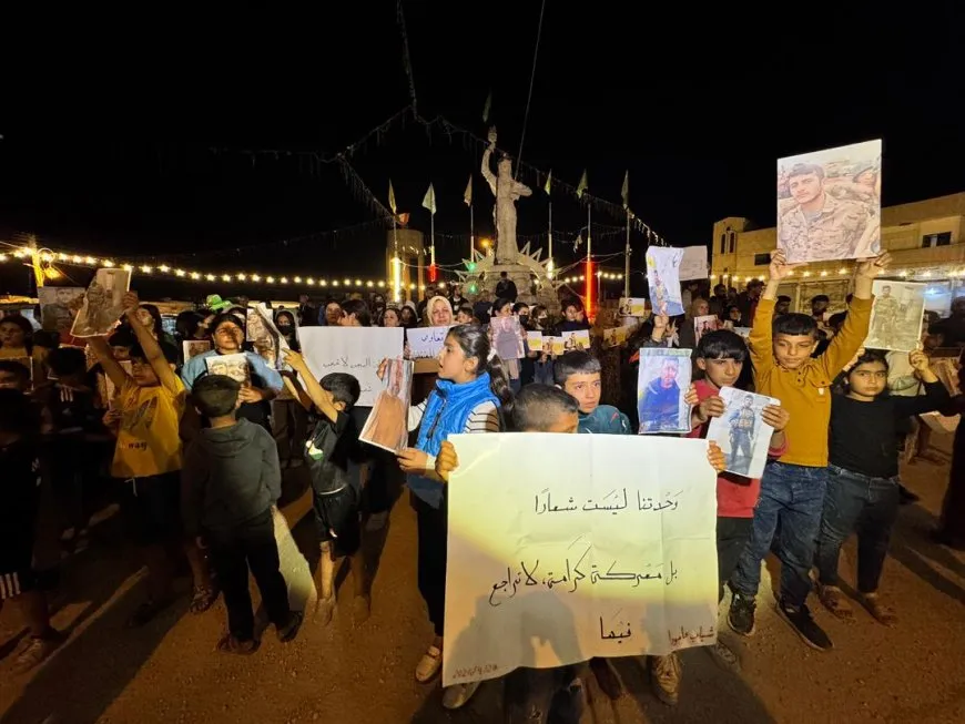 Protests in Rojava cities demanding immediate release of prisoners