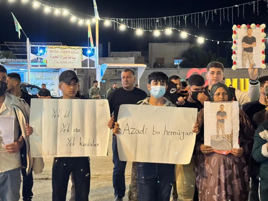 Protests in Rojava cities demanding immediate release of prisoners