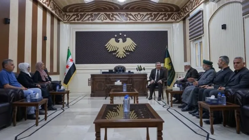 Hasaka Governor discusses with Democratic Islam's delegation dialogue promotion, civil peace