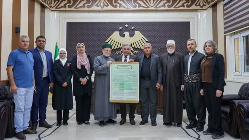 Hasaka Governor discusses with Democratic Islam's delegation dialogue promotion, civil peace