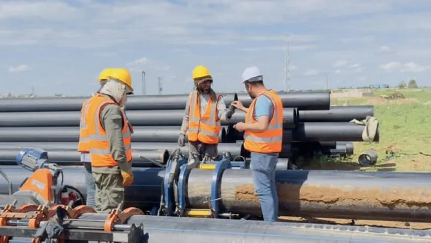 Pneumatic tank installed at al-Hilaliyah station to enhance water stability