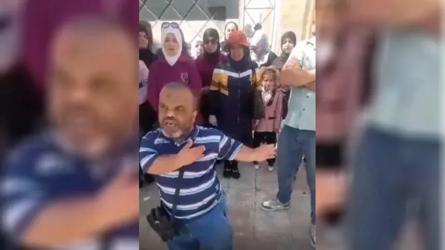 Protest in Deir ez-Zor rejecting dismissal of employees with disabilities