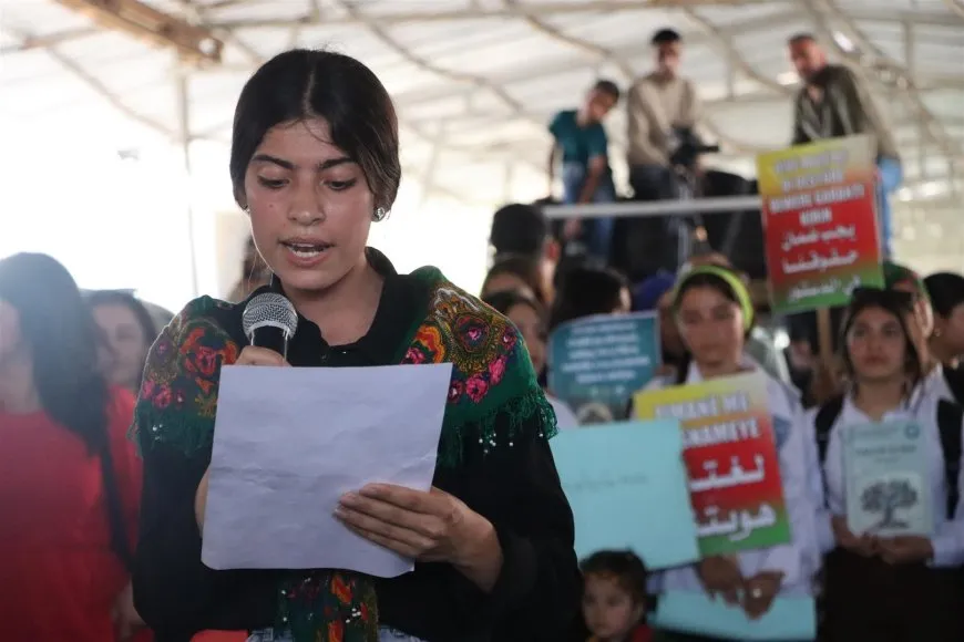 2 marches demanding constitutional recognition of Kurdish language held