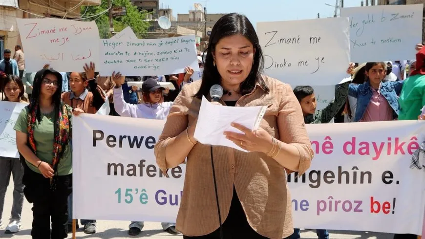 2 marches demanding constitutional recognition of Kurdish language held