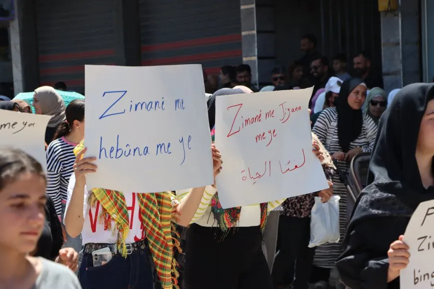 2 marches demanding constitutional recognition of Kurdish language held