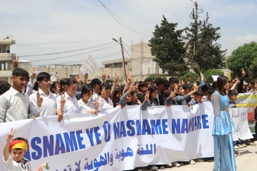 From Kobani march: Our language is our red line