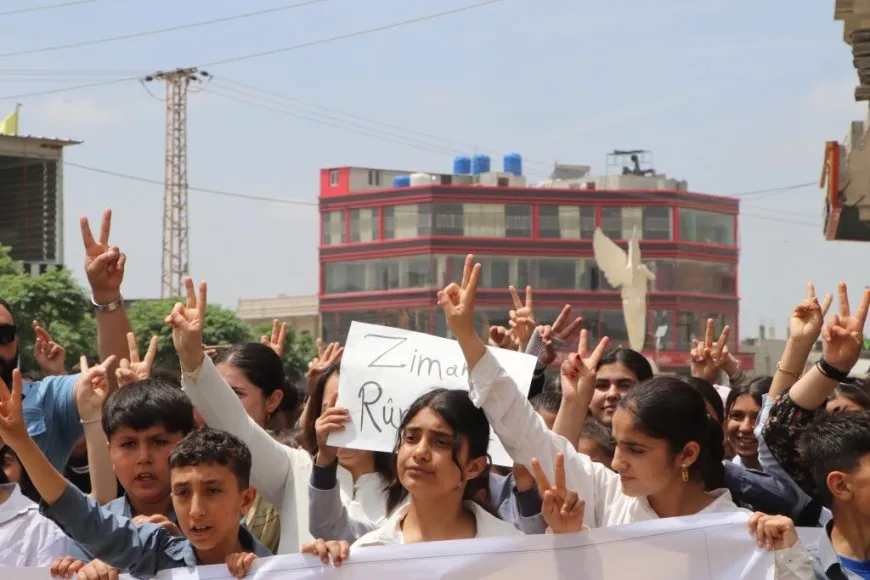 From Kobani march: Our language is our red line