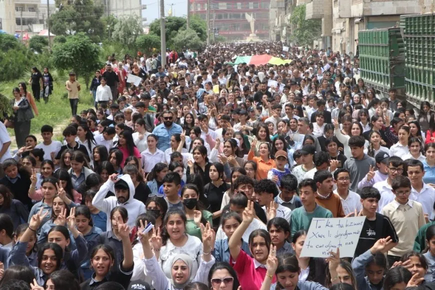 From Kobani march: Our language is our red line