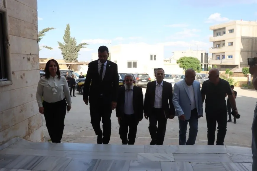 Kobani Administration receives delegation from Aleppo Education Directorate