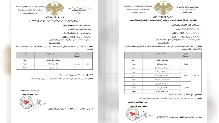Electoral lists updated in Kobani and Hasakah