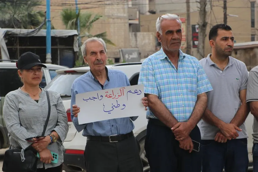 Protests in Hasaka, Qamishlo, Derik, Kobani against wheat pricing 