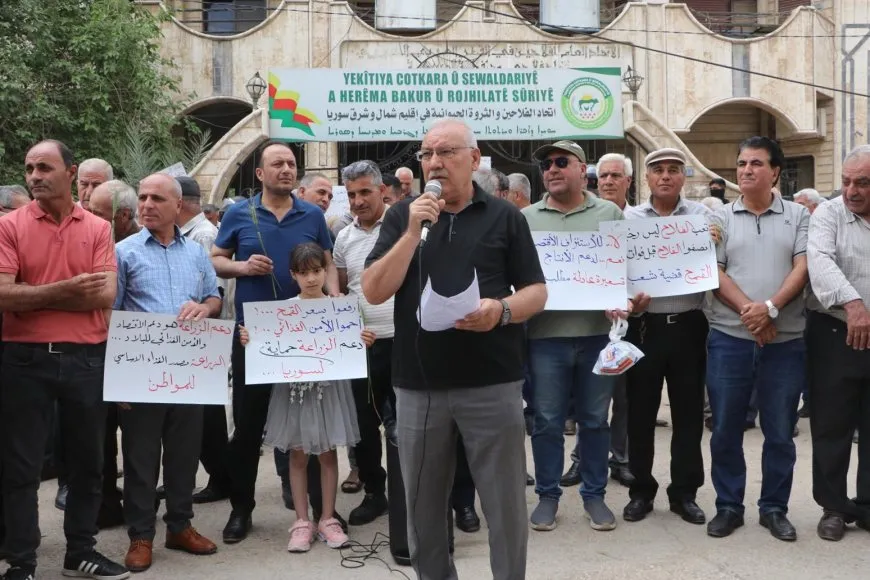 Protests in Hasaka, Qamishlo, Derik, Kobani against wheat pricing 