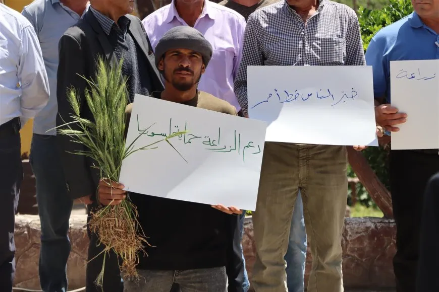 Protests in Hasaka, Qamishlo, Derik, Kobani against wheat pricing 
