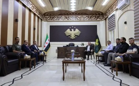 Hasakah Governor meets with Director of Semalka Border Crossing