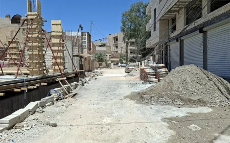 Accumulation of construction materials worsens traffic crisis in Hasakah
