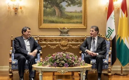 Ronahi TV: Mazloum Abdi meets Nechirvan Barzani, Tom Barrack in Hawler 