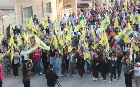 Cities of Darbasiyah and Garkê Legê rally for leader Ocalan’s physical freedom