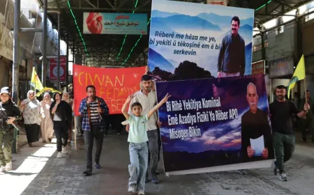 Residents of Kobani: Immediate physical freedom for leader Abdullah Ocalan must be achieved