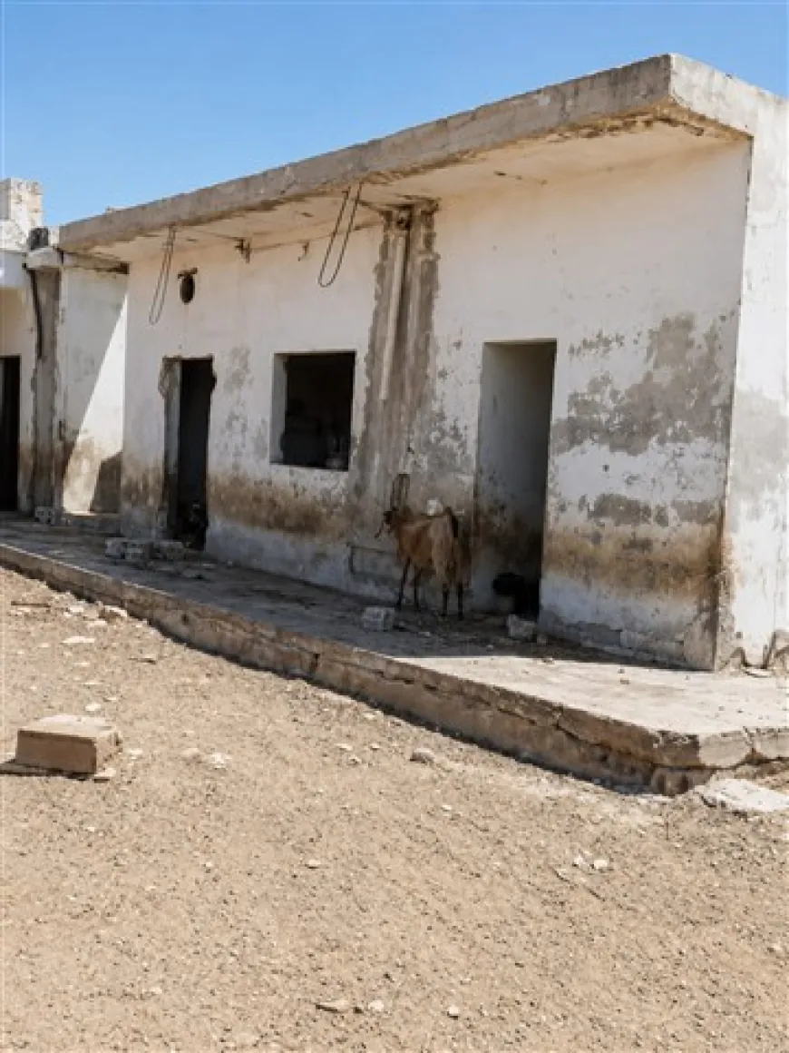 Displaced man finds his Home turned into livestock barn