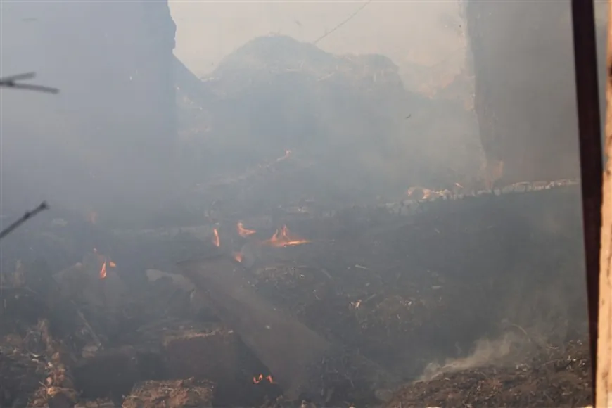 Fires cause heavy damage in Al-Tawila village near Tal Tamr