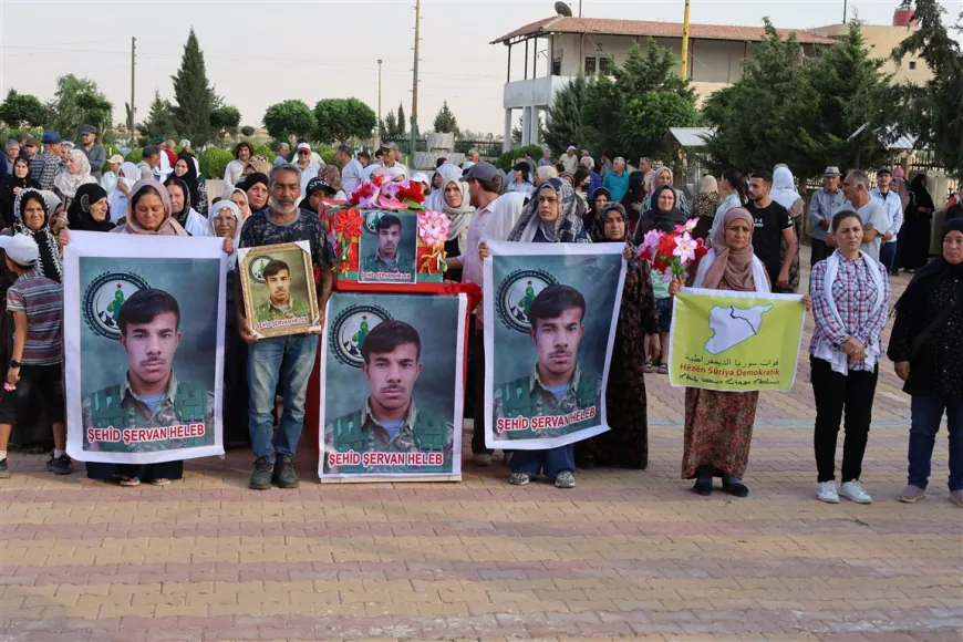 Hasakah residents bid farewell to fighter from Afrin Liberation Forces