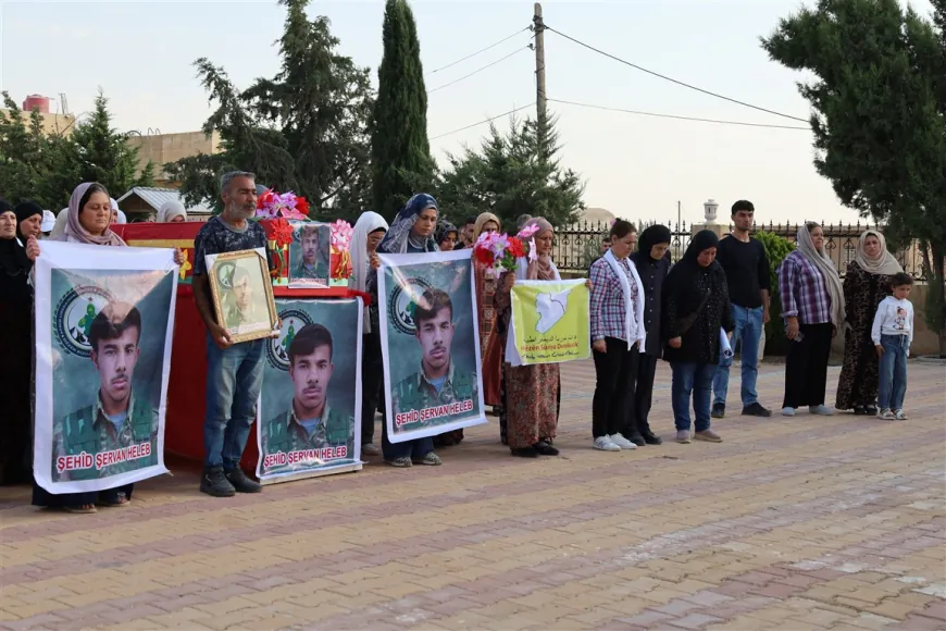 Hasakah residents bid farewell to fighter from Afrin Liberation Forces