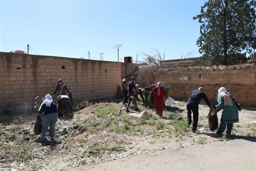 Cleaning operations continue in Tal Tamr, its countryside to enhance services, environment