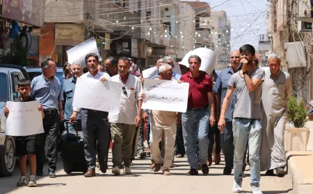 Derbasiyah residents protest against rising prices 