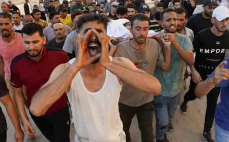 Israeli strikes kill 8 Palestinians during funeral in Gaza