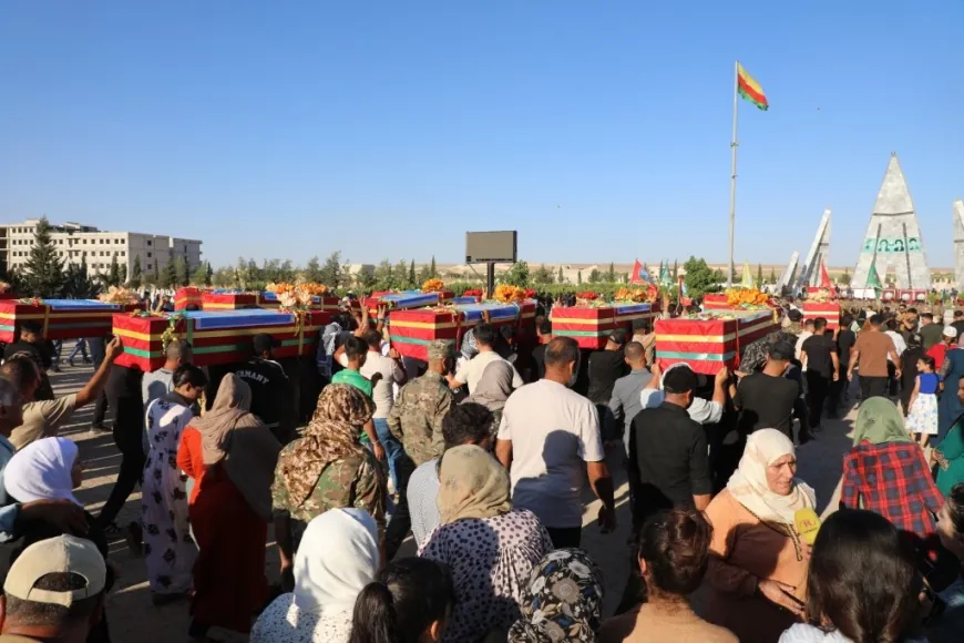Remains of 18 martyrs transferred from Manbij to Kobani